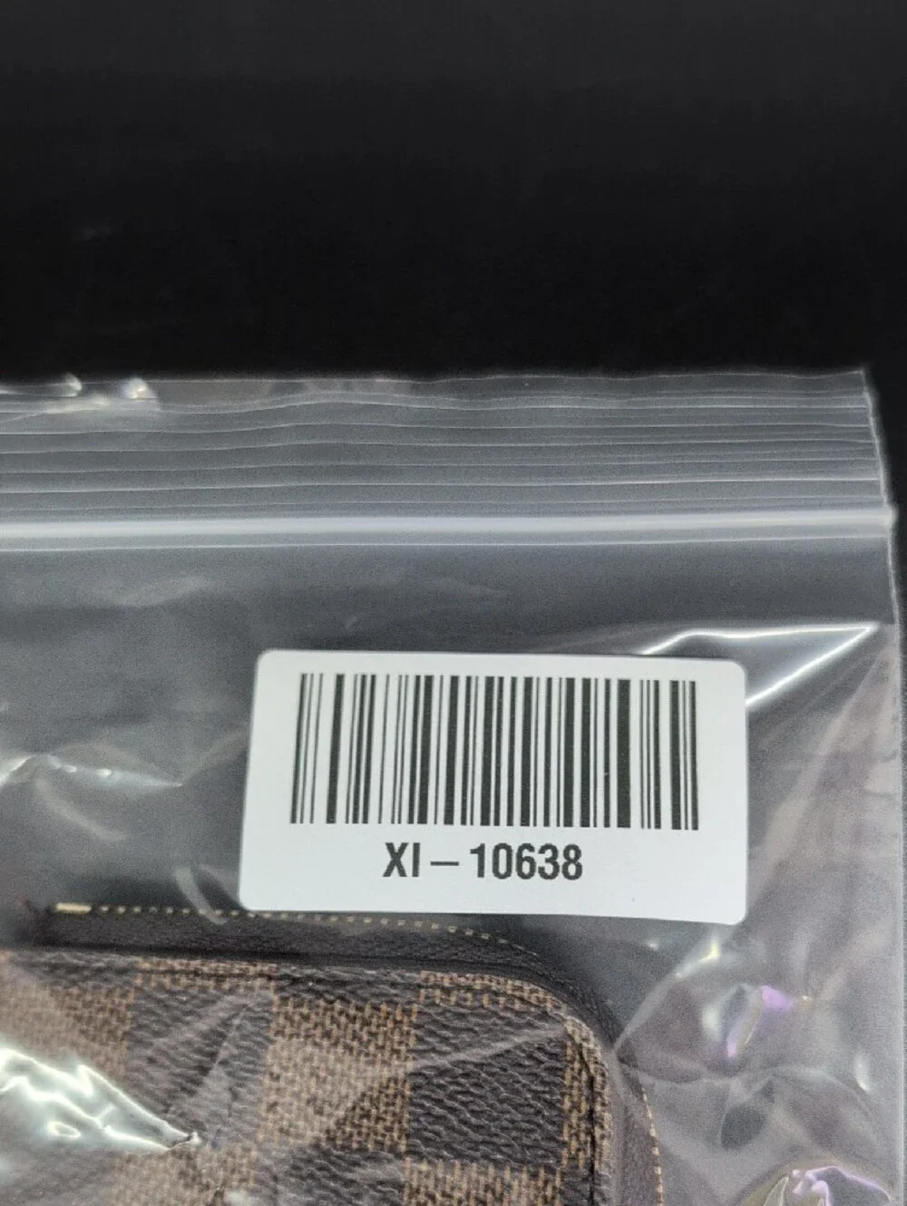 Louis Vuitton Damier Ebene Pattern Coated Canvas Card Holder Recto Verso